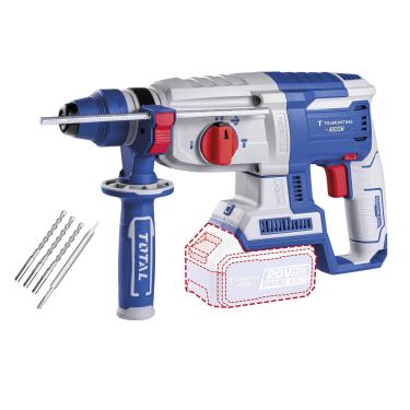 Imagem de Martelete Perfurador Rompedor 20V SDS-Plus Tramontina by TOTAL Brushless com Brocas e Cinzel