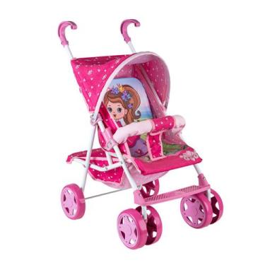 Imagem de Carrinho de boneca luxo mundo das fadas - Baby Hercules