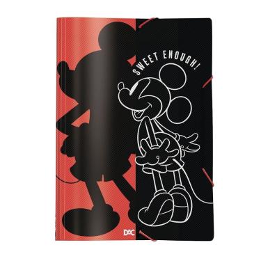 Imagem de Pasta Aba Elástica Ofício DAC Mickey 3 em Polipropileno para Organização de Documentos Formato 33,2 X 23,2 cm