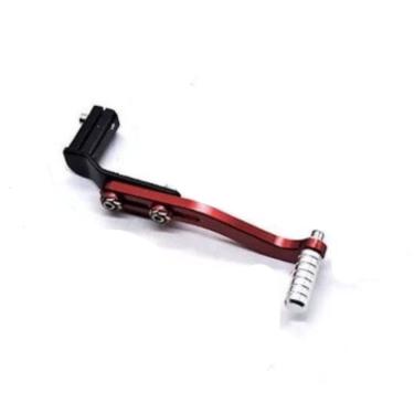Imagem de Pedal de Câmbio para Moto Esportivo Vermelho Aplicação em Modelos Universais Compatível com CG Titan Fan Tornado Bross