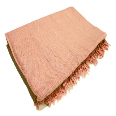 Imagem de Manta para Sofá Luxo Gigante 120x210 Tipo Capa Protetora Decorativa Salmão 100% Algodão OEM