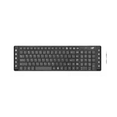 Imagem de Kit Teclado E Mouse C3tech K-w50bk Sem Fio Preto
