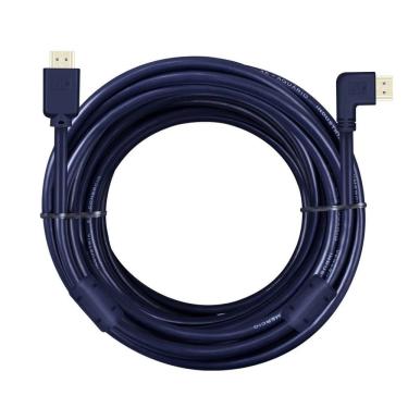 Imagem de Cabo HDMI 4K910 com Resolução 4K e Suporte 3D, Conector 90 graus  e Pontas Banhadas a O...