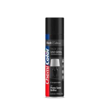 Imagem de Tinta Spray Chemicolor Uso Geral Semi-brilho Preto 400ML para Diversos Tipos de Pintura...