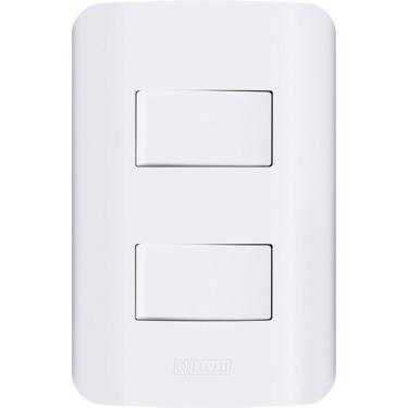 Imagem de Tomadas e Interruptores Linha Canoa 10A e 20A com Placas 4x2 e 4x4 Instalação Rápida Branco OEM