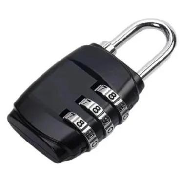Imagem de Cadeado C/ Senha Antifurto Metal Malas e Bagagens Sortido - Dexin