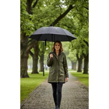 Imagem de 2x Guarda Chuva Grande Preto Anti-Vento Reforçado Proteção U - Congrat