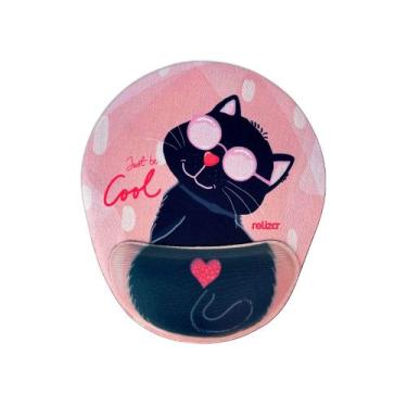 Imagem de Mouse Pad Ergonômico 24 x 20,6cm, Reliza Comfort Fun, Apoio para Pulso