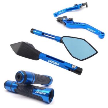 Imagem de Manete Manopla Retrovisor Crosser 150 Disco Gravado a laser - NoBrand,