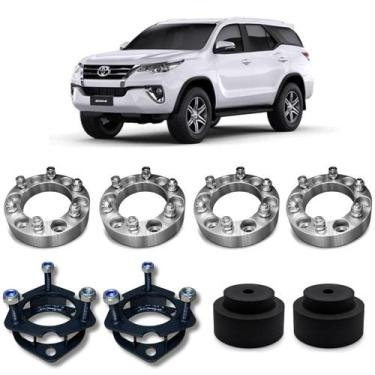 Imagem de Hilux Sw4 05/ Kit De Elevação Completa C/ 4 Espaçadores 38mm - Borfix
