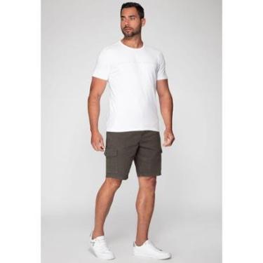 Imagem de Bermuda Cargo Sarja Guess Verde Escuro-Masculino