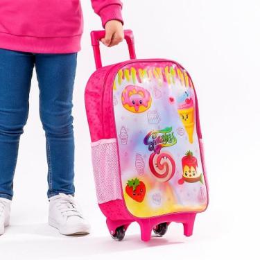 Imagem de Mochila de Rodinhas Infantil Sweeties - Rosa
