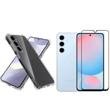 Imagem de Kit Capa Anti Shock + Película de Vidro 3D Premium Para Galaxy S24 FE 