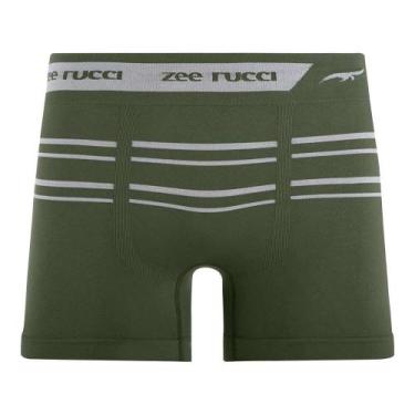 Imagem de Cueca Boxer Listrada Sem Costura Alcaparra - Zee Rucci, GG