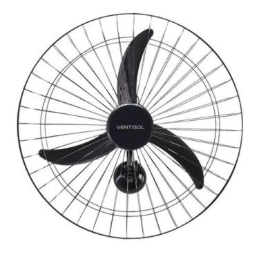 Imagem de Ventilador De Parede 60cm 127v New Premium Preto Ventisol., 110V