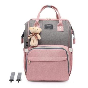 Imagem de Mochila Bolsa Maternidade Bebê Oh My Bag Reforçada Multifuncional Térmica Espaçosa-Femi...