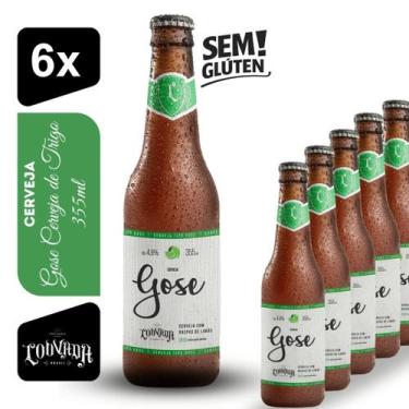 Imagem de Cerveja Louvada Gose Limão 355ml Kit 6 unidades Sem Glúten - Cervejari