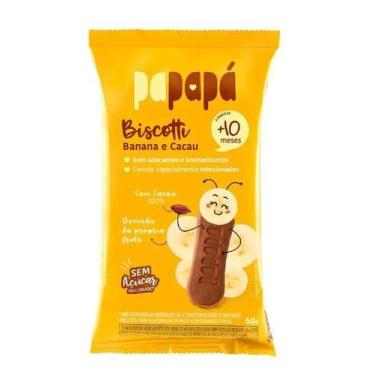 Imagem de Biscoito Infantil Papapa Biscotti Com Banana E Cacau 60g