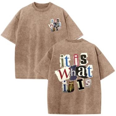 Imagem de Camiseta Zoemghc Boys Graphic Vintage É o que é café