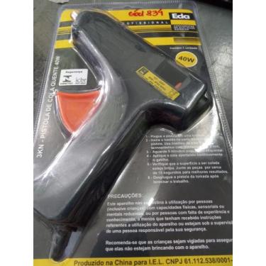 Imagem de Pistola Cola Quente Silicone 40w Bivolt Bastão 1mm Eda