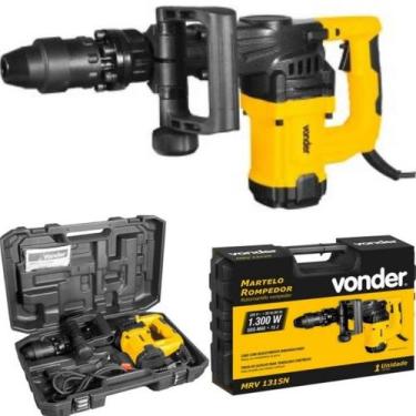 Imagem de Martelo rompedor MRV 1315N encaixe SDS MAX 220V 1300W VONDER, Preto e 