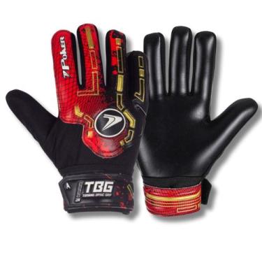 Imagem de Luva de Goleiro Infantil Training Basic Júnior - POKER, Vermelho, 5