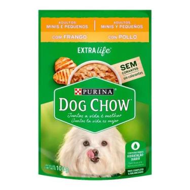 Imagem de Ração Dog Chow para Adultos de Raças Pequenas Frango, Sachê 100g - Emb