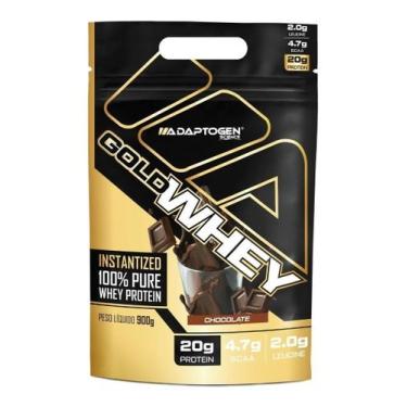 Imagem de Gold Whey Protein 900g Refil Adaptogen Whey Concentrada, Chocolate