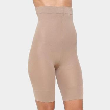Imagem de Cinta bermuda modeladora lupo slim up line loba feminina , G, Po de ar