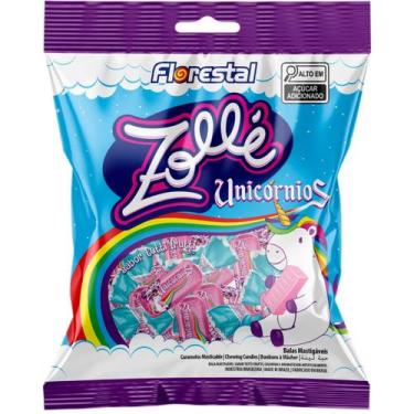 Imagem de Bala Mastigavel Zolle Unicornios tutti-frutti Florestal 125G