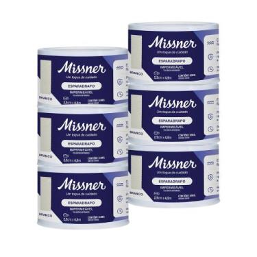 Imagem de Esparadrapo Impermeável Extra Flexível Branco 2,5 cm x 4,5 m (MISSNER)