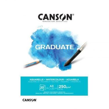 Imagem de Bloco graduate aquarela A3 250g- com 20 folhas - Canson