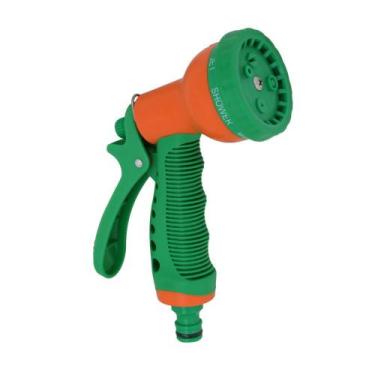 Imagem de Pistola para Irrigação 7 Funções Verde e Laranja Ergo