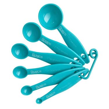 Imagem de Conjunto de Colheres Medidoras BA40049 Cozinha Precisão em Polipropileno Organização para Receitas Verde Baker's Secret