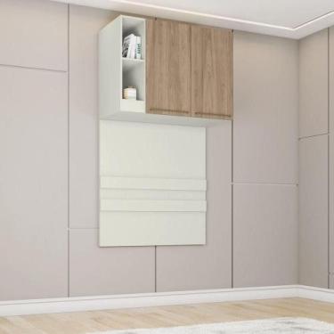 Imagem de Ponte Solteiro Modulado 2 Portas Bellagio Moderno Amarelo Casa 812