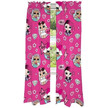 Imagem de Franco Conjunto de cortinas de janela para quarto infantil, 208 x 213 cm, LOL Surprise