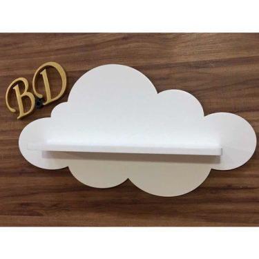 Imagem de Prateleira De Nuvem G 1 Unidade Mdf Branco - B&D Arte E Decoração