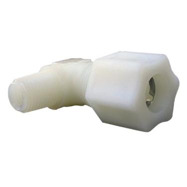 Imagem de LASCO Conexão de compressão de cotovelo de 90 graus 19-5097 com diâmetro externo de 1,27 cm e rosca macho de 0,63 cm, nylon