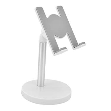 Imagem de Suporte de mesa, suporte de telefone celular ajustável de liga de alumínio de fácil utilização para casa para tablet para escritório para transmissão ao vivo