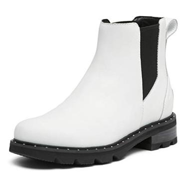 Imagem de Bota feminina Sorel Lennox Chelsea – Chuva – Impermeável, Branco, 6