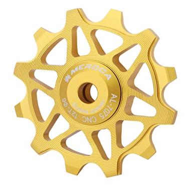 Imagem de Câmbio Traseiro Polia Cerâmica para de 12T/14T Rolamento Roda Jóquei, 12T Gold, Tamanho real