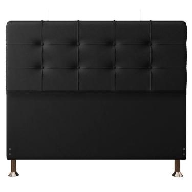 Imagem de Cabeceira Casal 1,40m Atenas Suede Preto