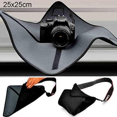 Imagem de HONGYAN capa da câmera Bolsa de neoprene à prova de choque Magic Wrap Cobertor para Canon/Nikon/Sony Câmera Lente, Tamanho: 25 x 25cm acessórios para câmera