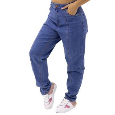 Imagem de Calça Jeans Mom Detalhe Frontal Feminina Sol Jeans