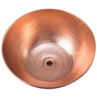 Imagem de Cuba De Apoio Bojo Pia Cobre Puro Sem Alças Com Válvula 3L
