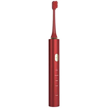 Imagem de Escova de dentes elétrica à prova d'água com suspensão magnética para casal, escova de dentes elétrica ultrassônica para adultos (preto)