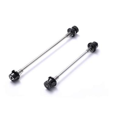 Imagem de Wileosix Espeto de bloqueio hexagonal M5 cabeça hexagonal anti-roubo liberação rápida conjunto de espetos de trava segura rodas de ciclismo com travamento