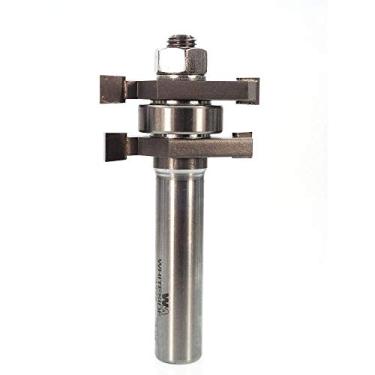 Imagem de Bits de roteador Whiteside 3375 Conjunto de língua e sulco com 3,8 cm de diâmetro grande e 0,6 cm a 33 cm de comprimento de corte