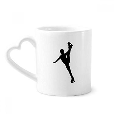 Imagem de Player Sports Physical Education Caneca de patinação café cerâmica copo de coração de vidro