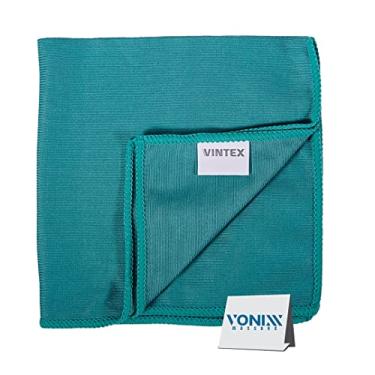 Imagem de Pano de Microfibra para Vidros Vintex 40 x 40cm 220GSM Poliester e Poliamida Verde